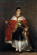 Portrait of Ferdinand VII of Spain in his robes of state Francisco de Goya